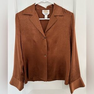 Vintage Talbots Silk Button Up Blouse
